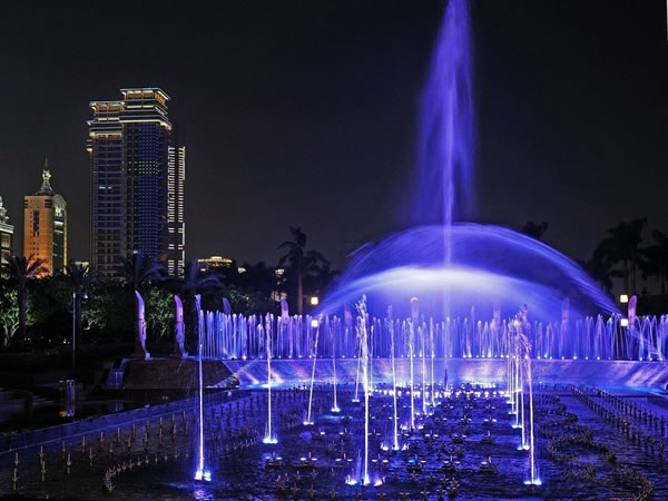 廈門白鷺洲廣場燈光音樂噴泉