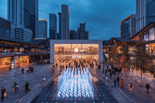 成都遠洋太古里廣場旱地音樂噴泉