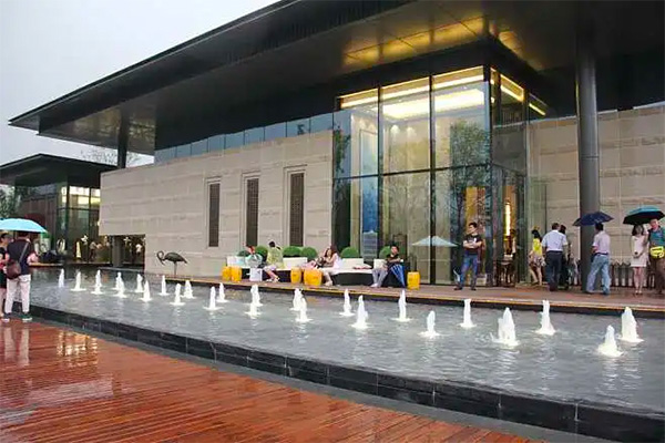 西安富力白鷺灣售樓處噴泉水景