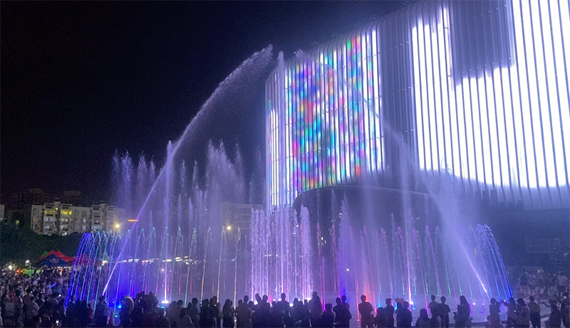 <b>廣西崇左愛情海公園廣場(chǎng)旱地音樂噴泉</b>